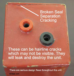 Radial Appliance Design Flaw, Use of Diffferent Casing Materials